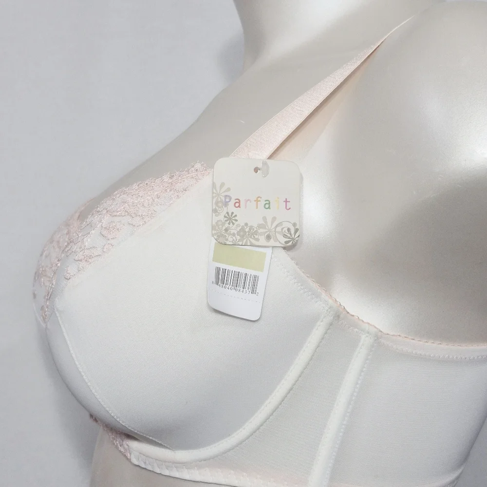 36F Affinitas Parfait Melissa 8201 Balconette Molded‎ Bra Ivory NWT